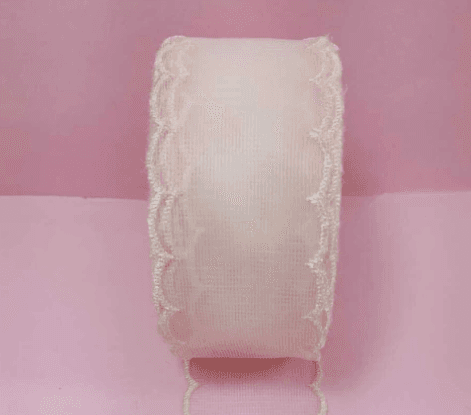 Fita organza com borda N9 (1 metro)