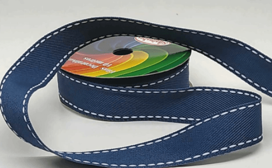 Fita jeans com pesponto N5 (1 metro)