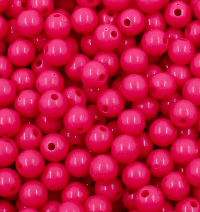 Bola de plástico leitosa 8mm (10gr)