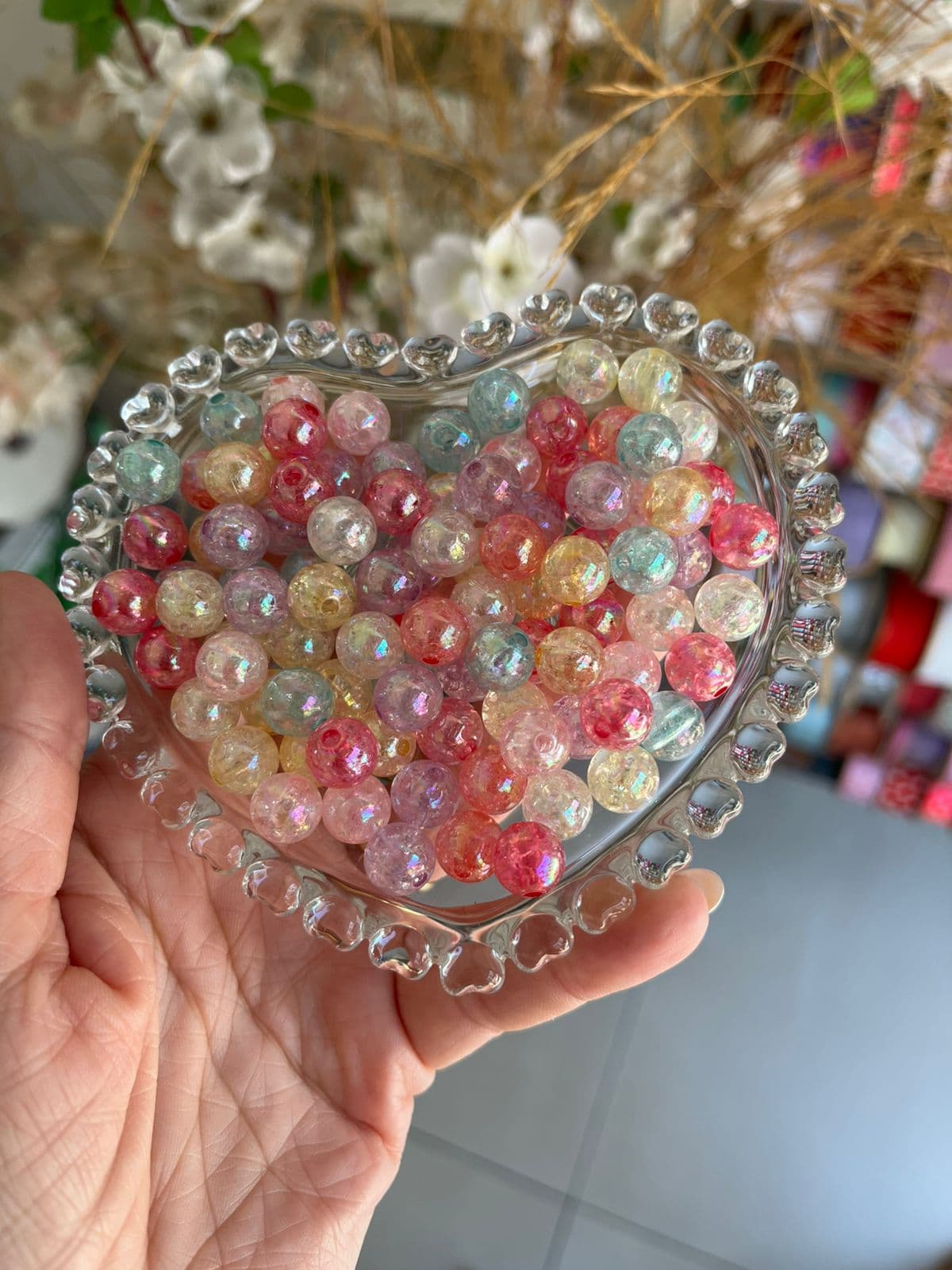 Pérola bolha de sabão 8mm (10gr)